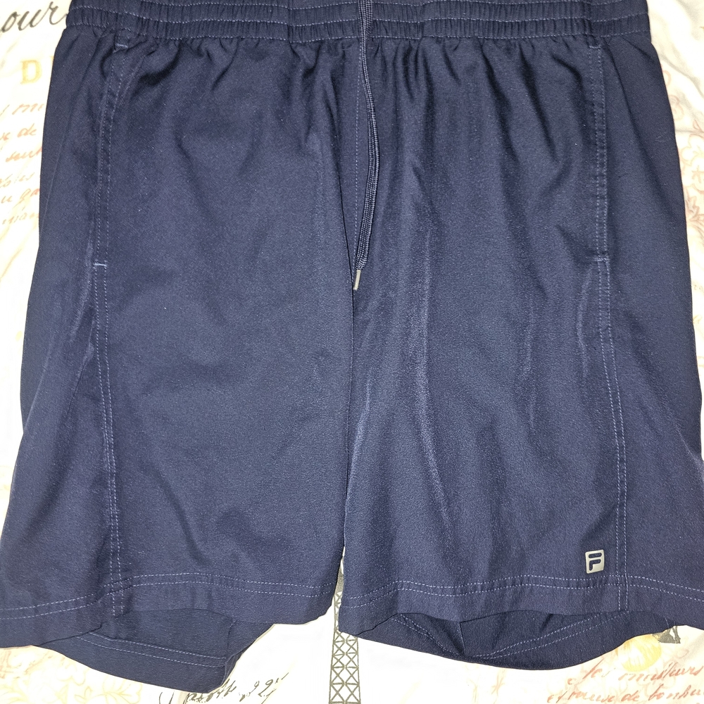 Fila Men's Dark Blue Athletic Shorts